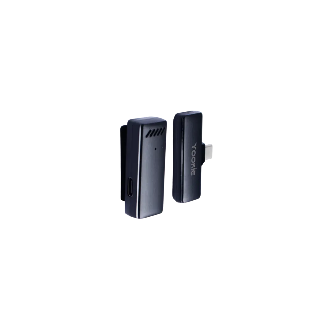 Microfone Yookie YM03 - Sem Fio - Para Celular Tipo C - Preto — foto 3