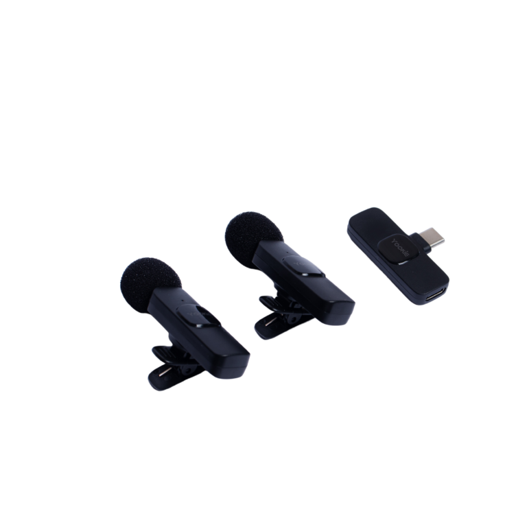 Microfone Sem Fio Yookie YE13 - USB C (2 MICROFONES)