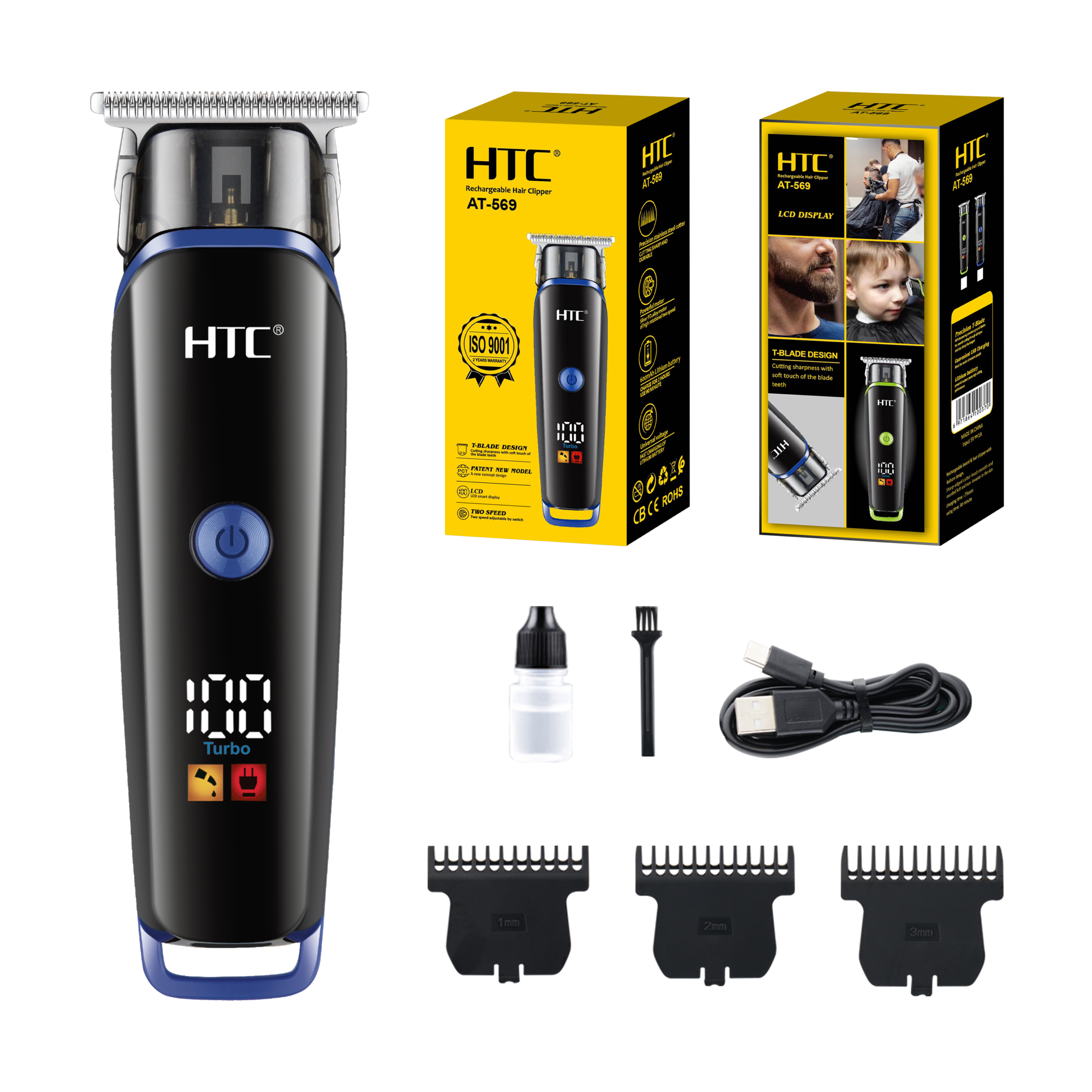 Barbeador Wireless HTC AT-569