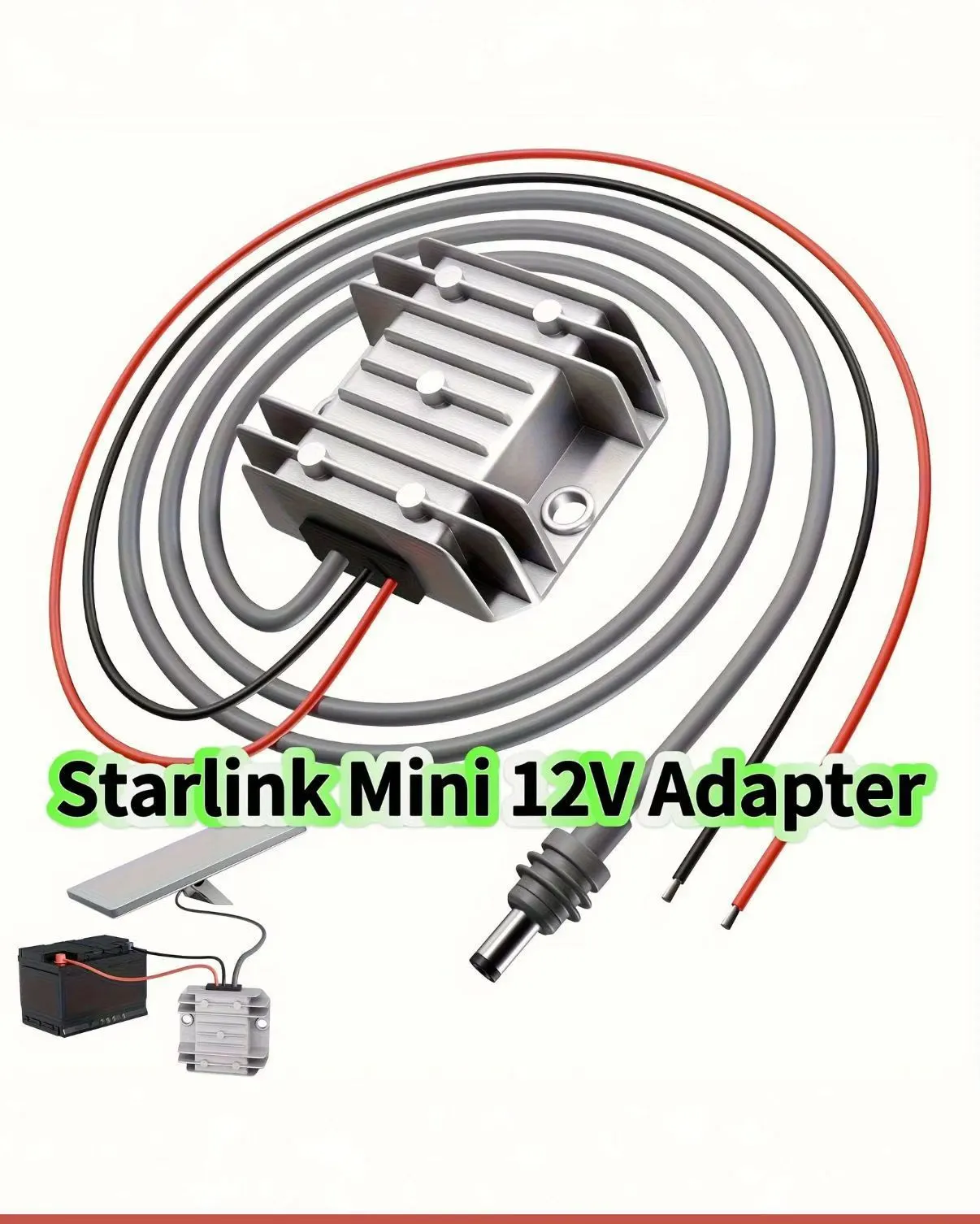 Anúncio: Cabo Veicular 2.5MT BOOST CONVERTER 12-30V Da bateria do carro para Starlink MINI