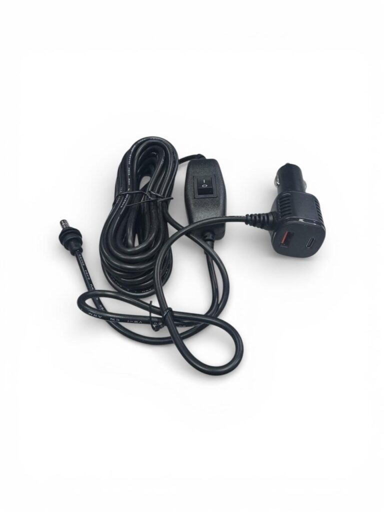 Cabo veicular starlink mini 5m com interruptor mais entrada USB e USBC