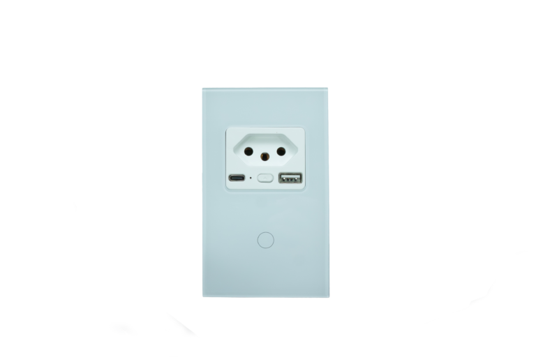 Interruptor de Luz Inteligente Tuya WiFi com 1 Tecla Touch