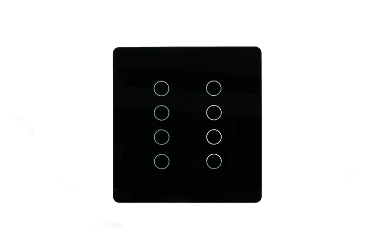 Interruptor de Luz Inteligente Tuya WiFi com 8 Teclas Touch