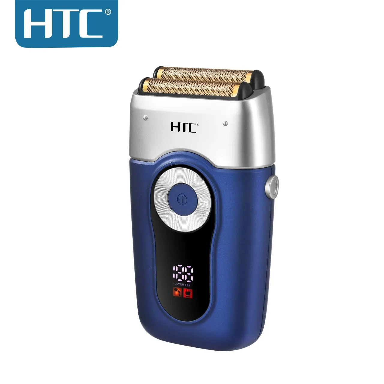 Anúncio: Barbeador Elétrico Masculino HTC GT-667 Lâmina Dupla – Recarregável USB IPX7