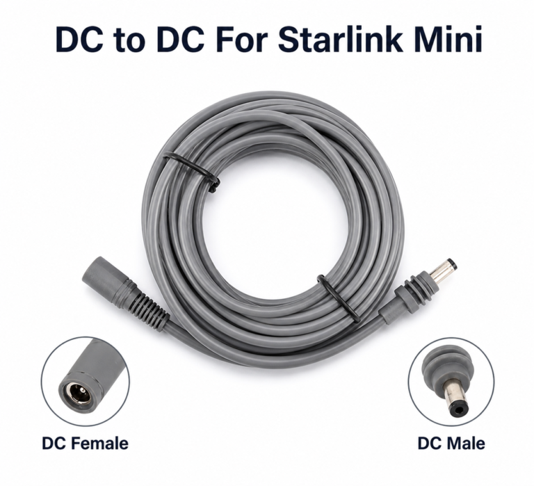 Cabo de Alimentação Starlink 18AWG DC-DC Maho/Fêmea 5 MT