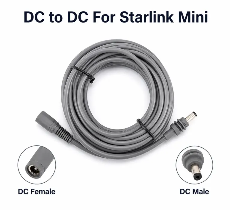 Cabo de Alimentação Starlink 18AWG DC-DC Maho/Fêmea 5 MT