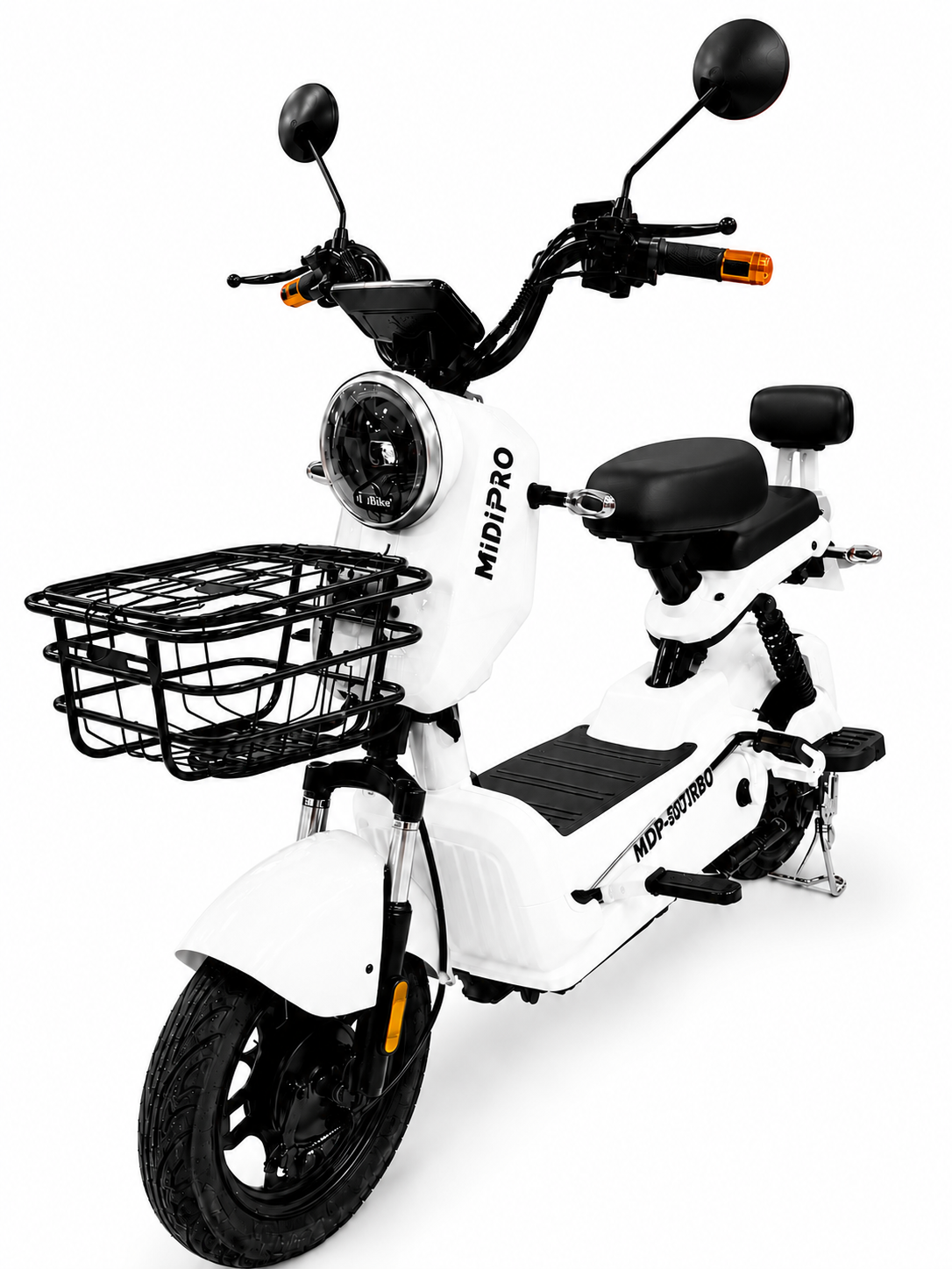 Moto Elétrica Midi Pro MDP-500TURBO 500W 48V/20Ah - Branco (acompanha capacete)