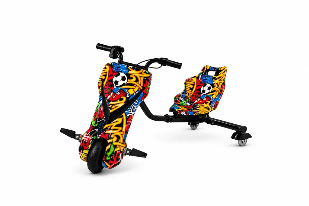 Triciclo Scooter Elétrico Infantil Drift Midi Pro MDP-80 (8″) | 350W - Hip Hop (Capacete e Kit de Proteção) — foto 1