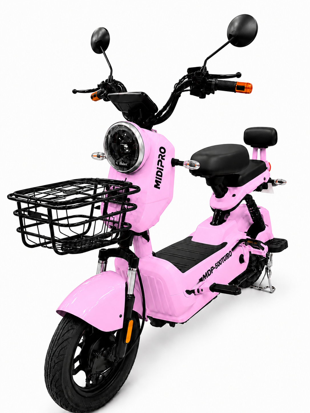 Moto Elétrica Midi Pro MDP-500TURBO 500W 48V/20Ah - Rosa (Acompanha Capacete)