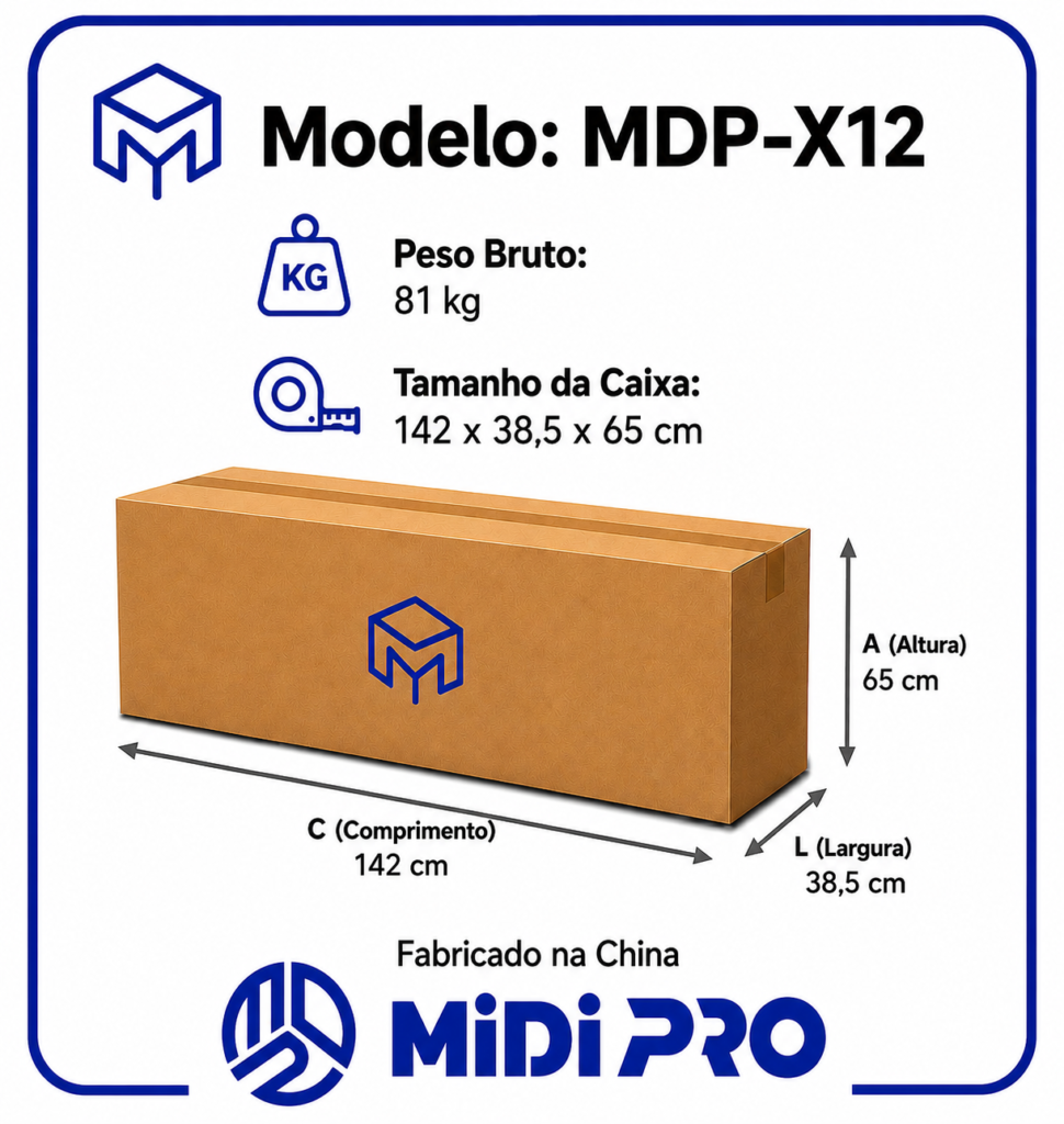 Moto Elétrica Midi Pro MDP-X12 | 1000W 60V/20Ah - Preto — foto 5