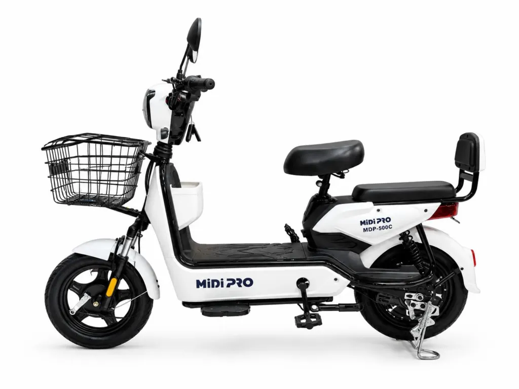 Moto Elétrica Autopropelido Midi Pro MDP-500C | 500W 48V/12Ah - Branco (Acompanha Capacete) — foto 2