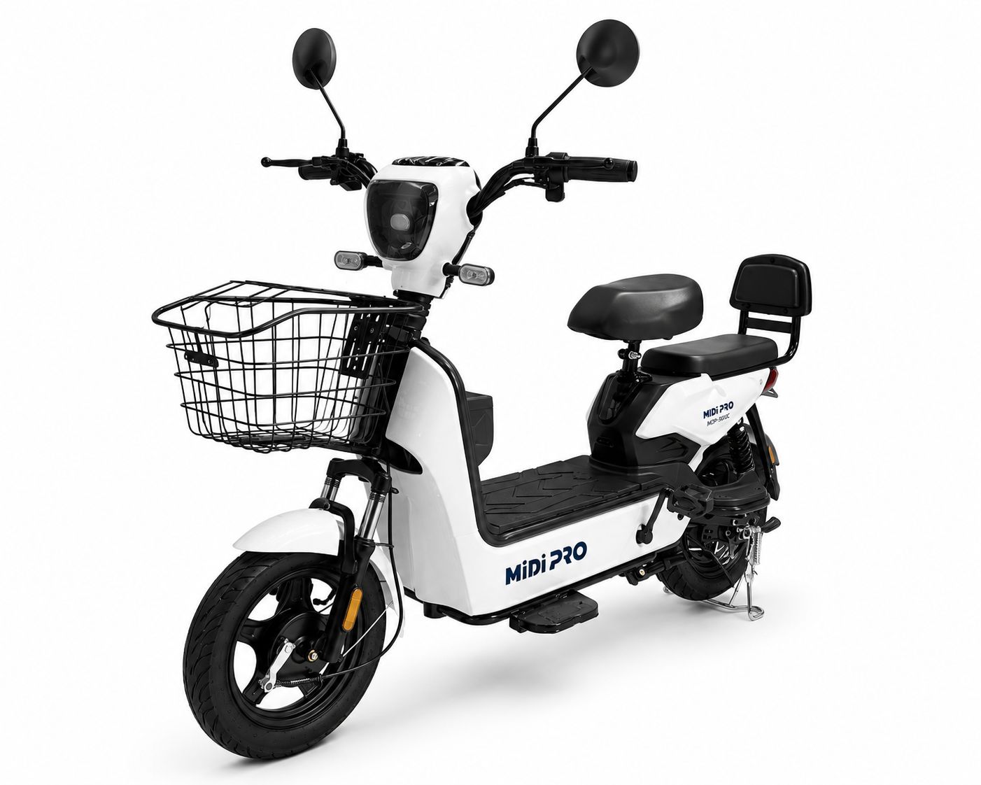 Moto Elétrica Midi Pro MDP-500C 500W 48V/12Ah - Branco (Acompanha Capacete)