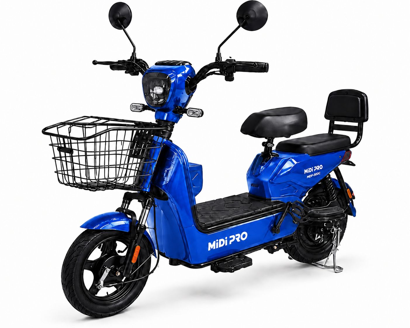 Moto Elétrica Midi Pro MDP-500C 500W 48V/12Ah - Azul (Acompanha Capacete)