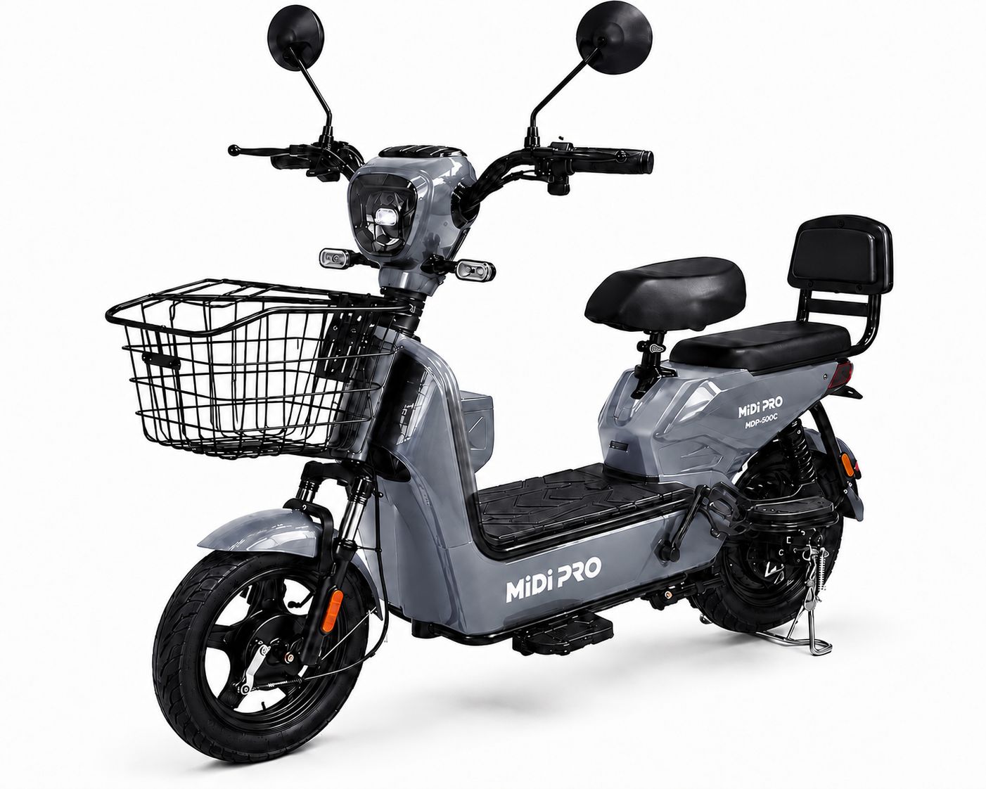 Moto Elétrica Midi Pro MDP-500C 500W 48V/12Ah - Cinza (Acompanha Capacete)