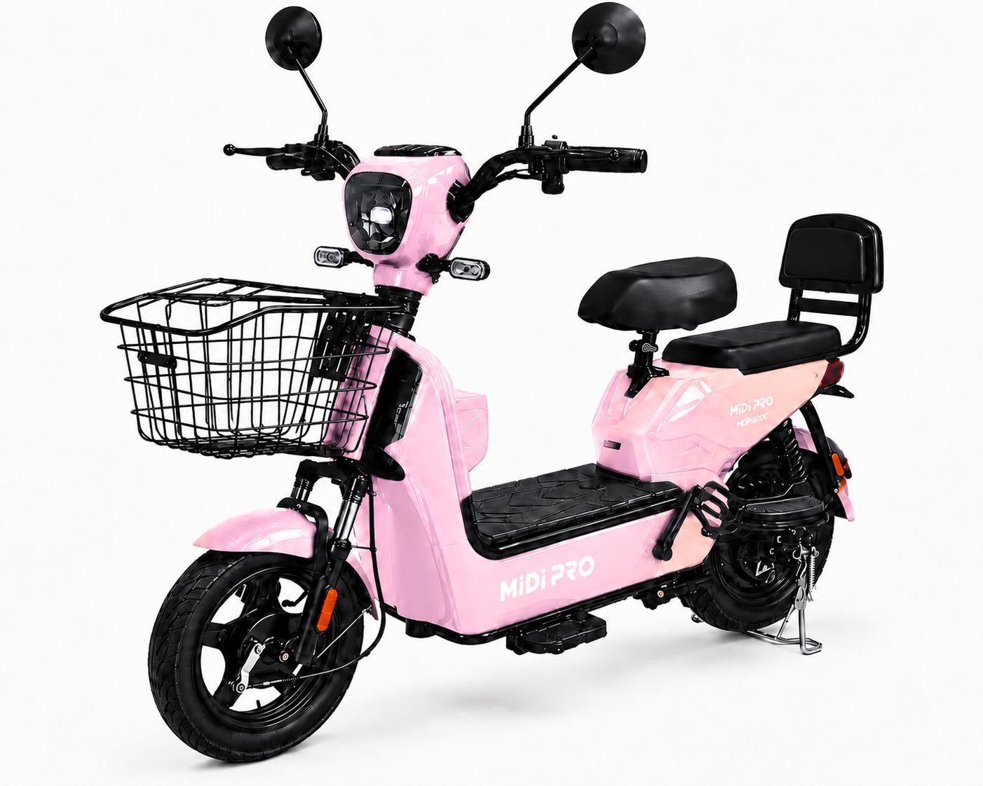 Moto Elétrica Midi Pro MDP-500C 500W 48V/12Ah - Rosa (Acompanha Capacete)