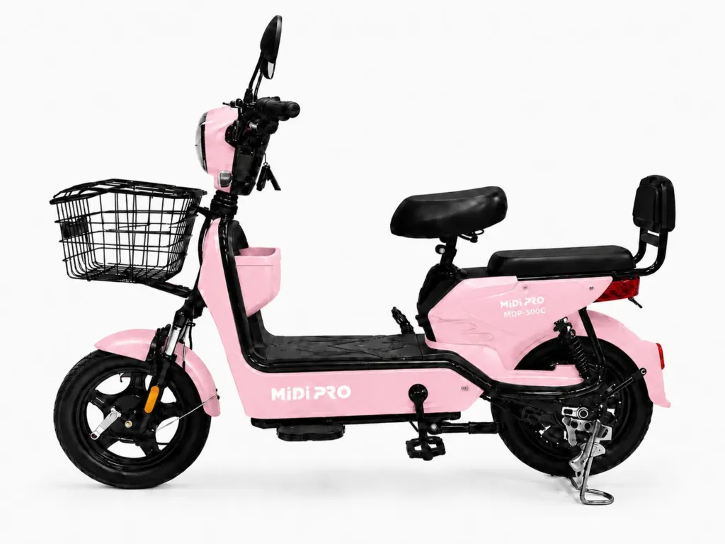 Moto Elétrica Autopropelido Midi Pro MDP-500C | 500W 48V/12Ah - Rosa (Acompanha Capacete) — foto 2