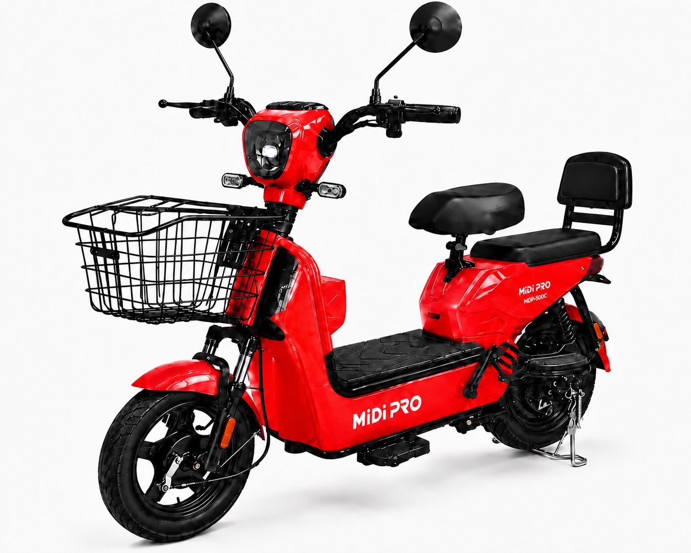 Moto Elétrica Midi Pro MDP-500C 500W 48V/12Ah - Vermelho (Acompanha Capacete)