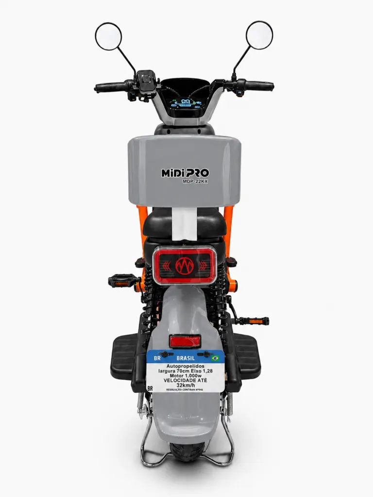 Moto Elétrica Midi Pro MDP-X22k | 1000W 48V/20Ah – Cinza (Acompanha Capacete) — foto 4