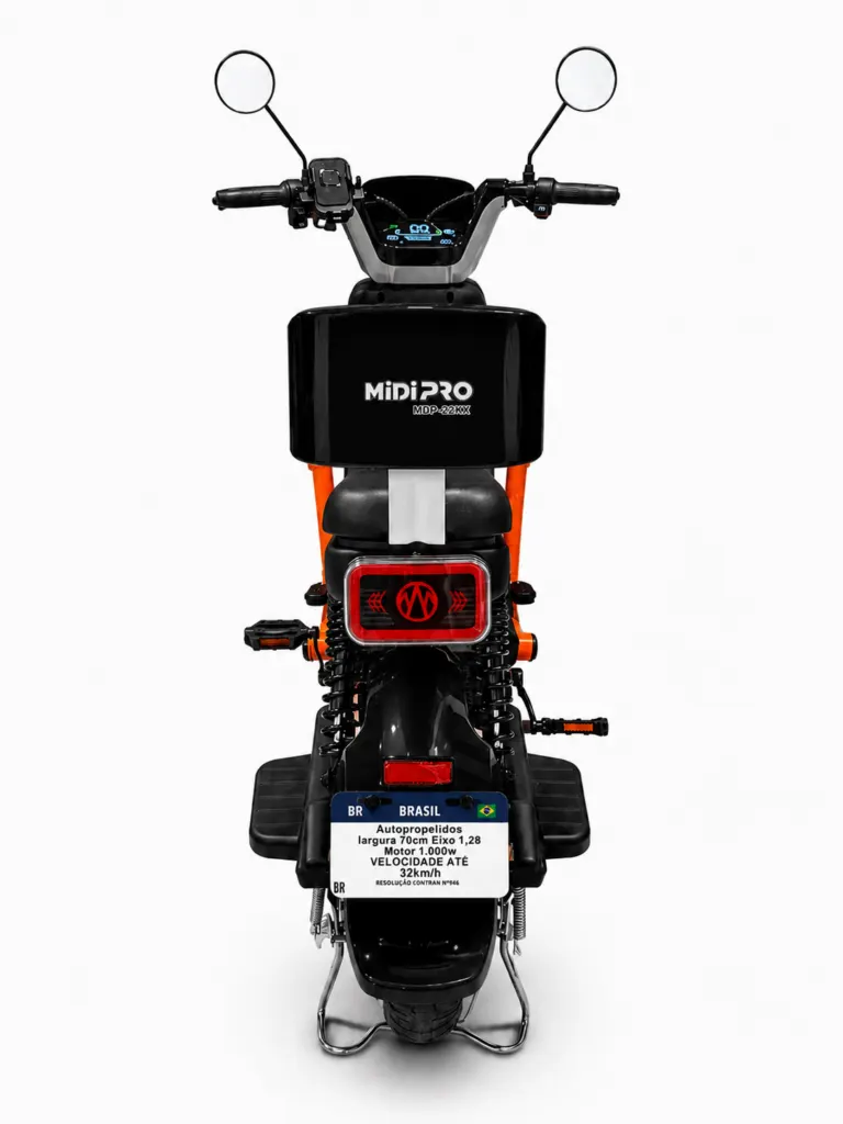Moto Elétrica Midi Pro MDP-X22k | 1000W 48V/20Ah – Preto (Acompanha Capacete) — foto 5
