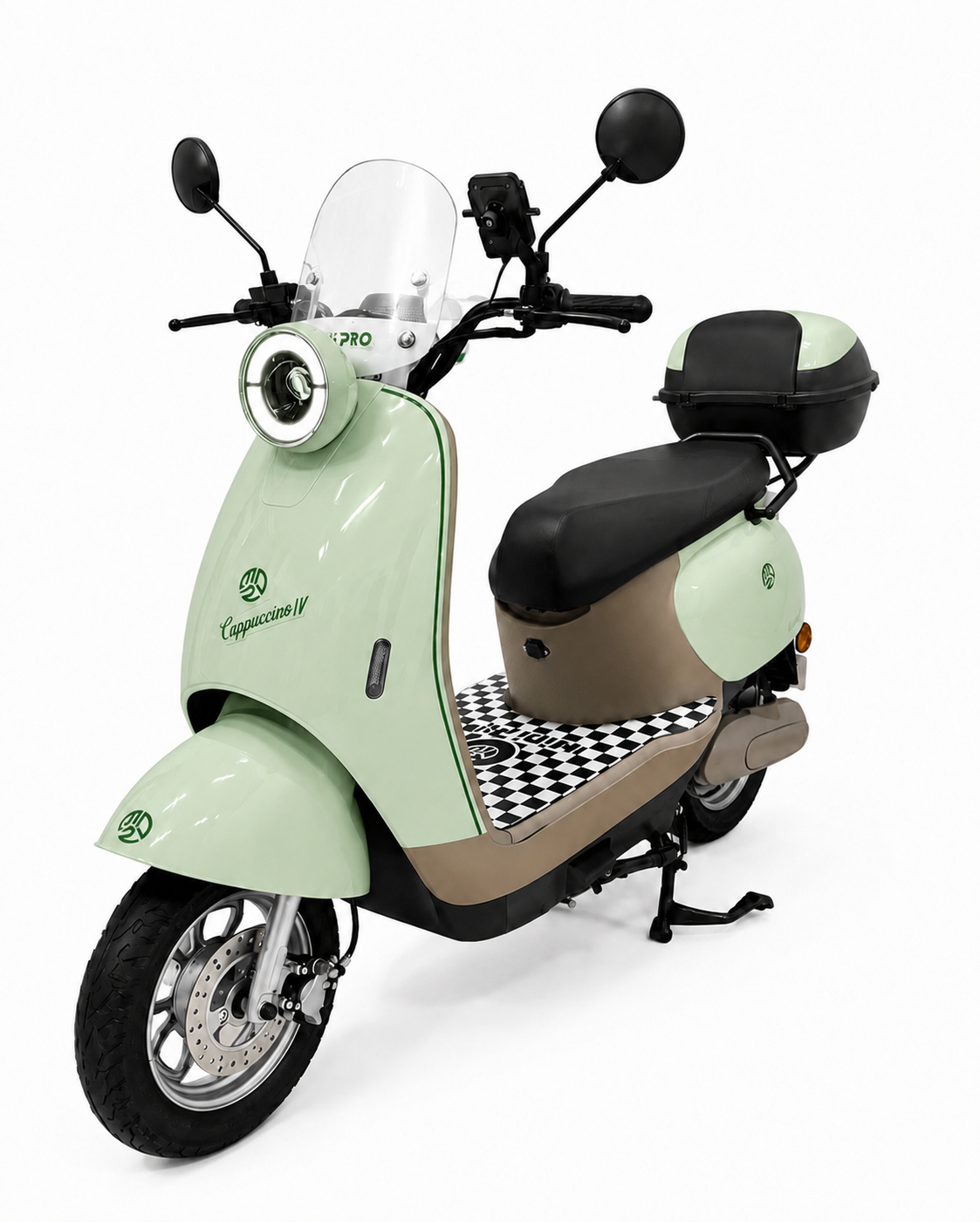 Moto Elétrica Midi Pro MDP-CAPPUCCINO IV 1000W 60V/30Ah – Verde(Acompanha Capacete)