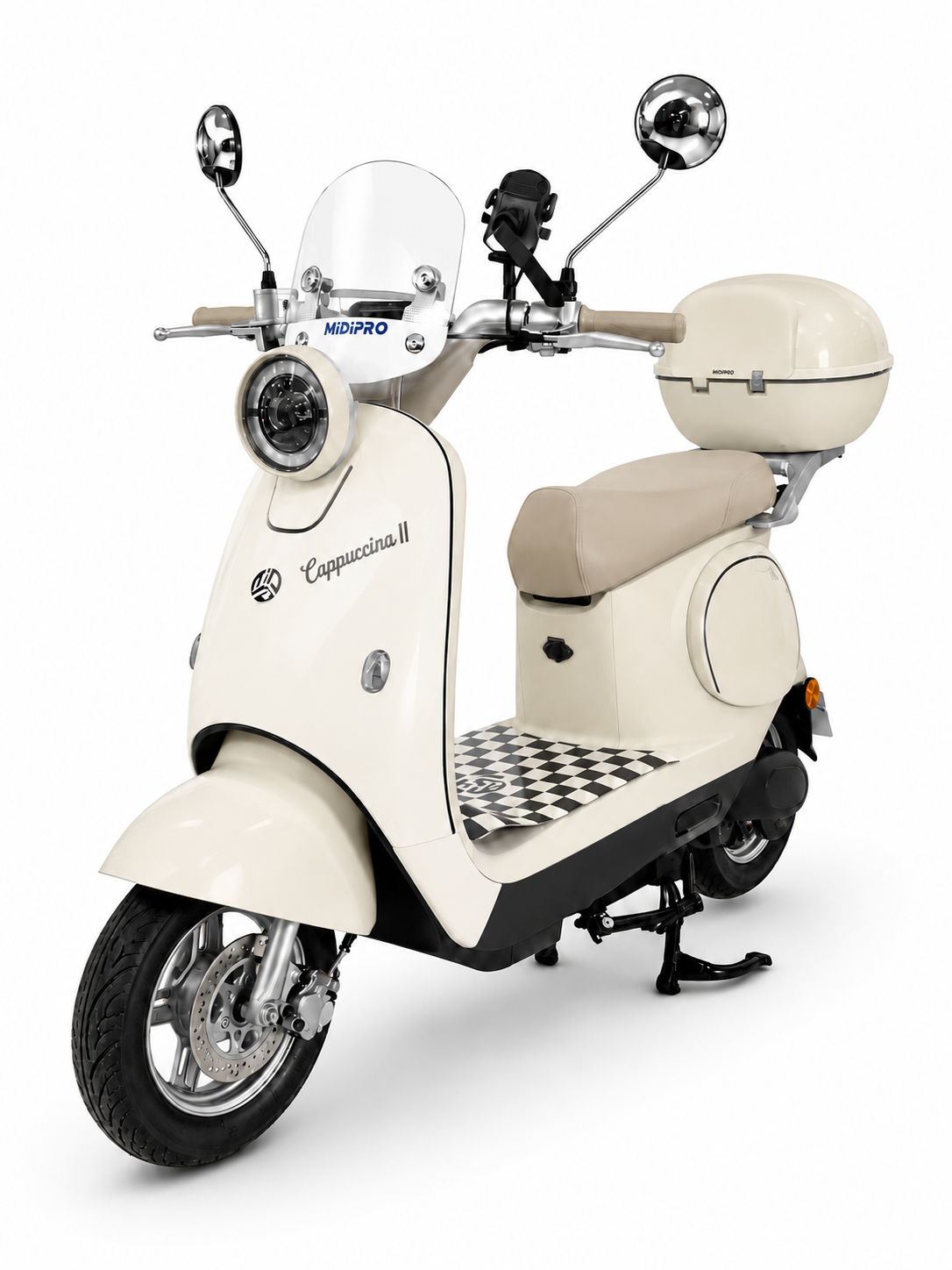 Moto Elétrica Midi Pro MDP-CAPPUCCINO II 1000W 60V/24Ah - Gold (Acompanha Capacete)