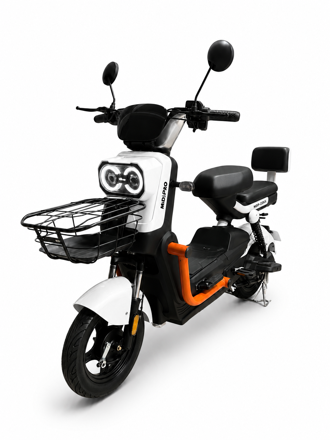 Moto Elétrica Midi Pro MDP-X22k 1000W 48V/20Ah – Branco (Acompanha Capacete)