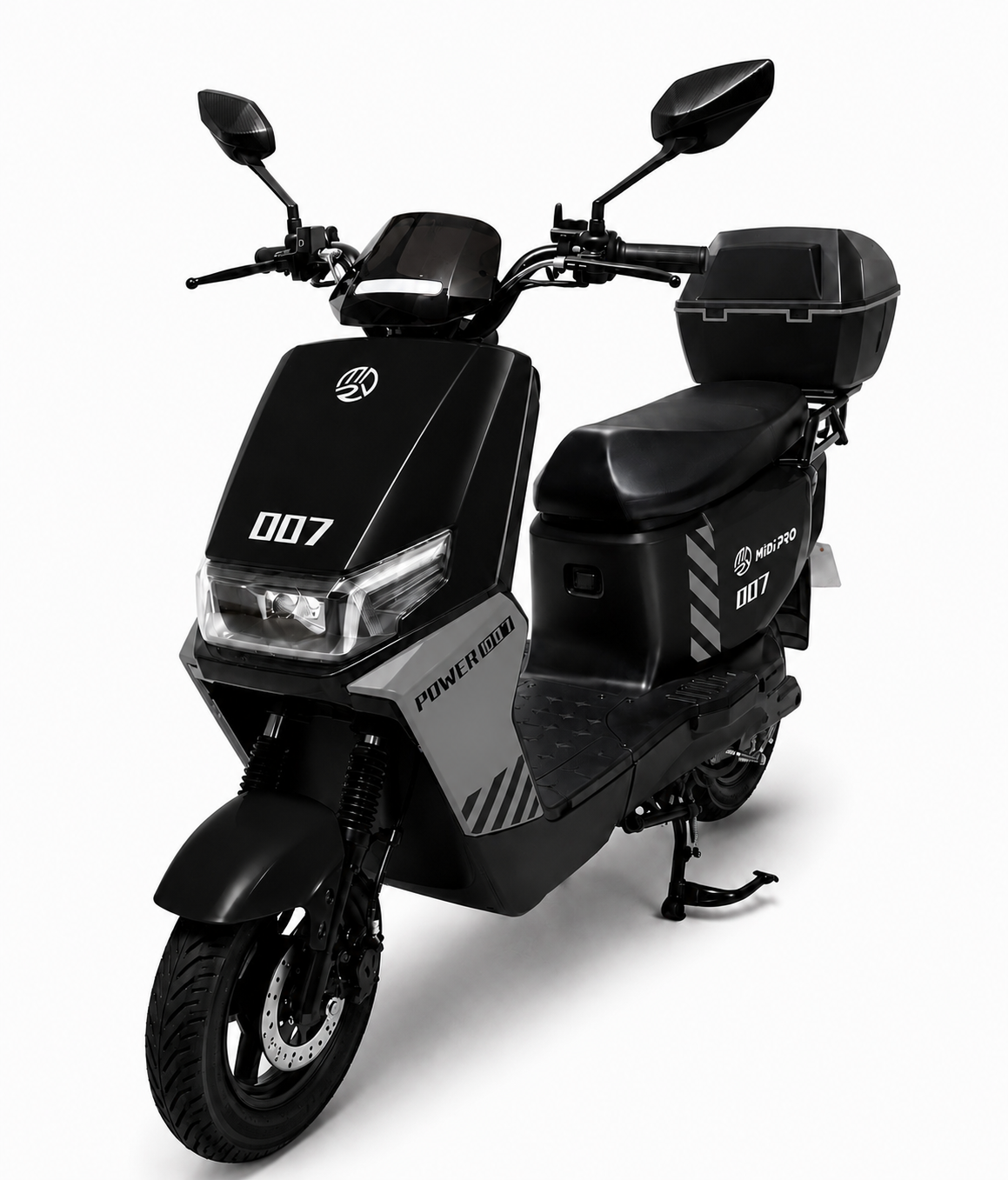 Moto Elétrica Midi Pro MDP-007 1000W 60V/24Ah - Preto/Cinza (Acompanha Capacete)