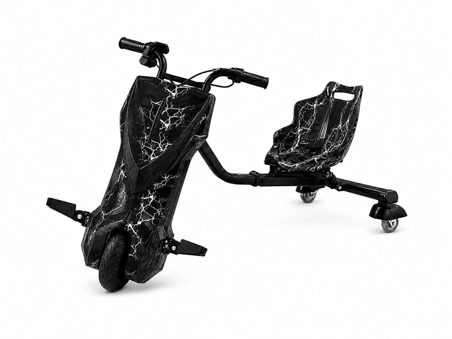 Triciclo Scooter Elétrico Infantil Drift Midi Pro MDP-80 (8″) | 350W - Raio Sombrio (Capacete e Kit de Proteção)
