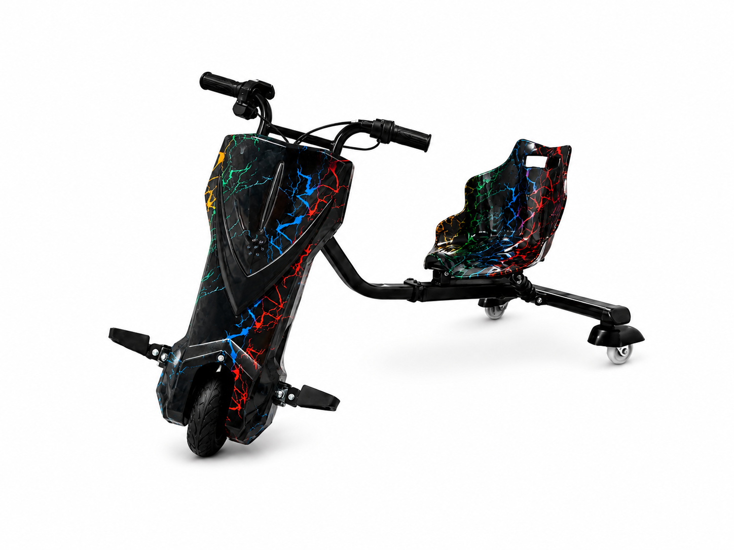 Triciclo Scooter Elétrico Infantil Drift Midi Pro MDP-80 (8″) | 350W - Mix 7 (Capacete e Kit de Proteção)