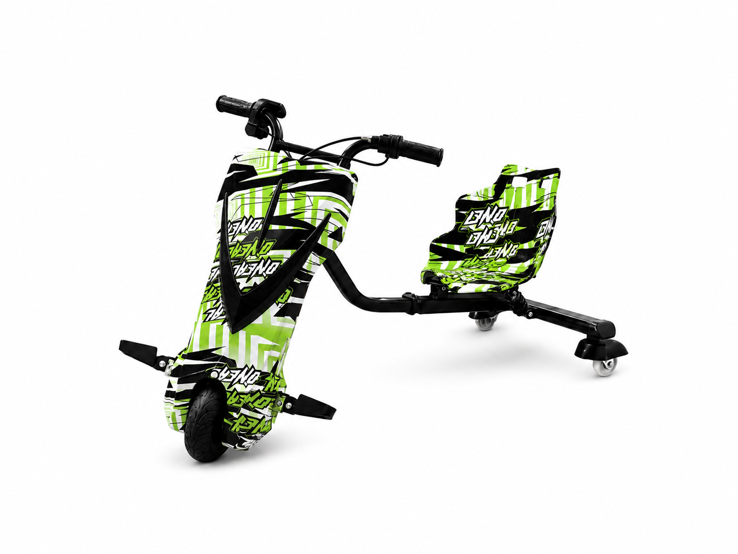 Triciclo Scooter Elétrico Infantil Drift Midi Pro MDP-80 (8″) | 350W - onea verde (Capacete e Kit de Proteção)