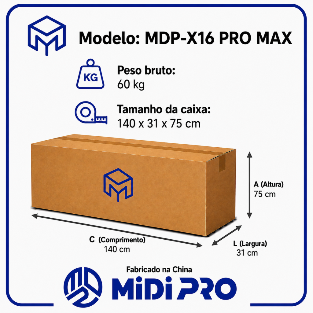 Moto Elétrica Autopropelida Midi Pro MDP-X16 PRO MAX | 1000W 60V/20Ah – Azul(acompanha capacete) — foto 5