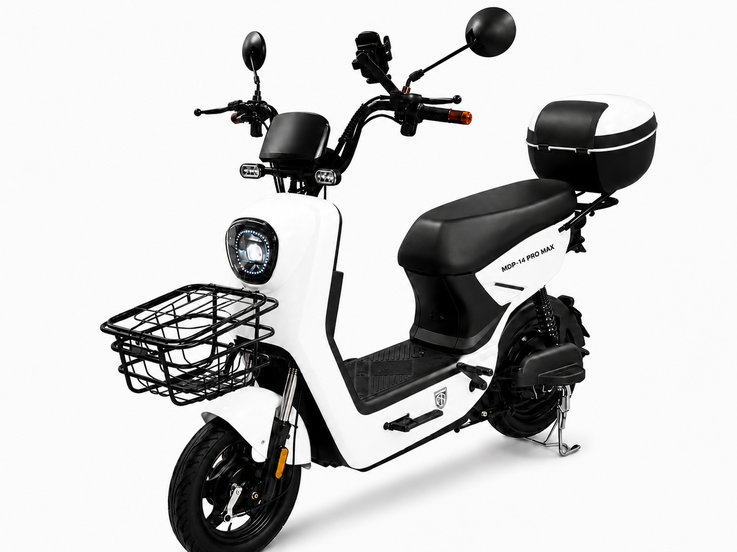 Moto Elétrica Midi Pro MDP-X14PRO MAX | 1000W 60v/20Ah - BRANCO (Acompanha Capacete)