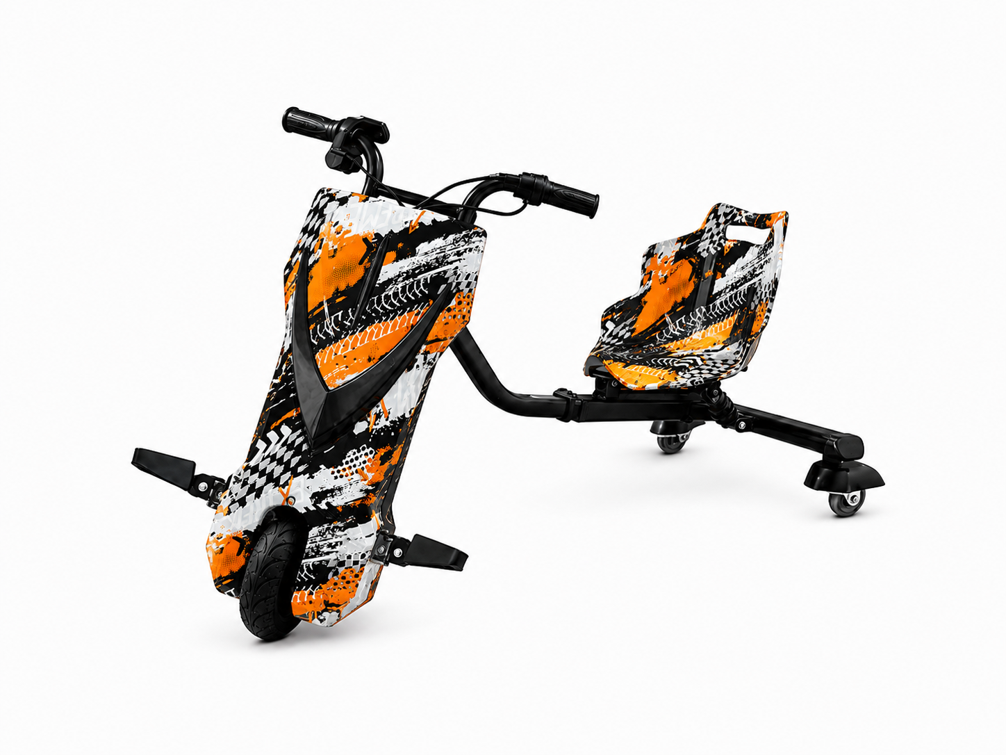 Triciclo Scooter Elétrico Infantil Drift Midi Pro MDP-80 (8″) | 350W - X-trail orange (Capacete e Kit de Proteção)