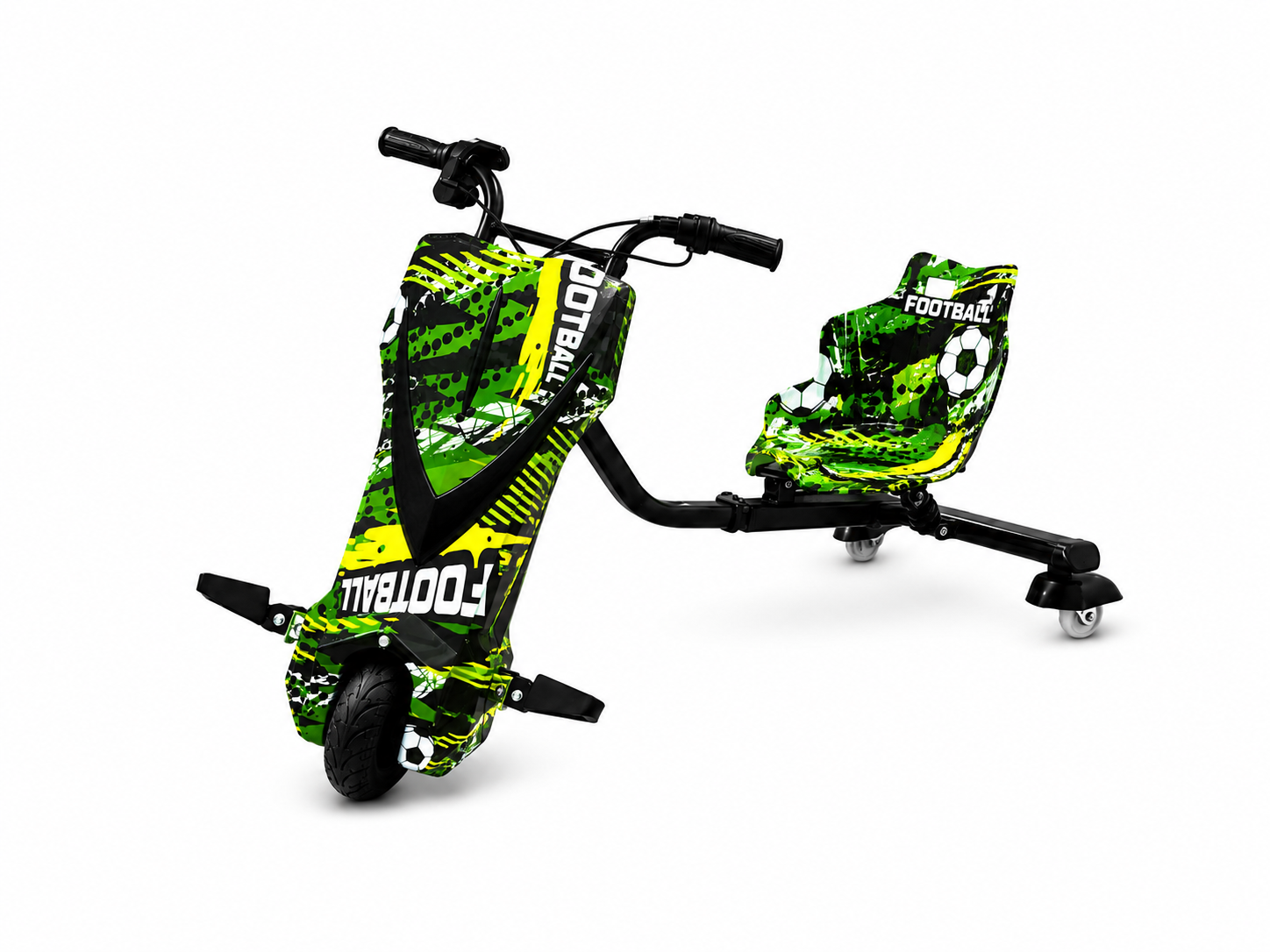 Triciclo Scooter Elétrico Infantil Drift Midi Pro MDP-80 (8″) | 350W - Football (Capacete e Kit de Proteção)