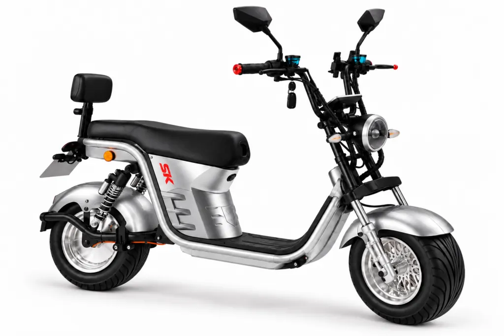 Moto Elétrica SK X12 | 1000W – 60V/20Ah - Prateada — foto 2
