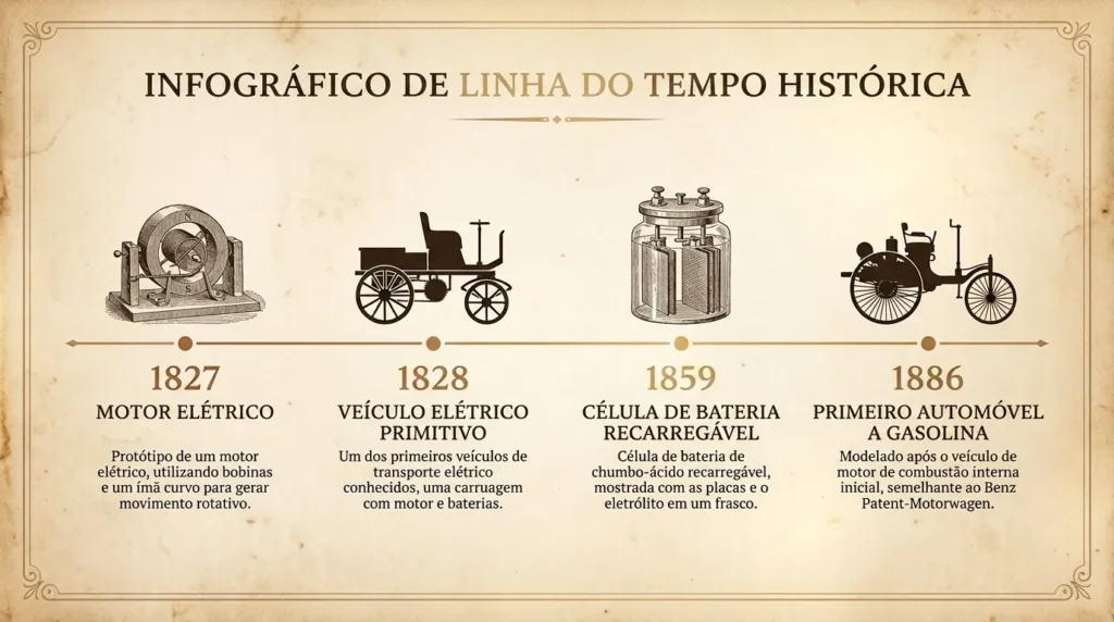 Primer vehículo eléctrico del mundo: Línea de tiempo histórica de los vehículos eléctricos